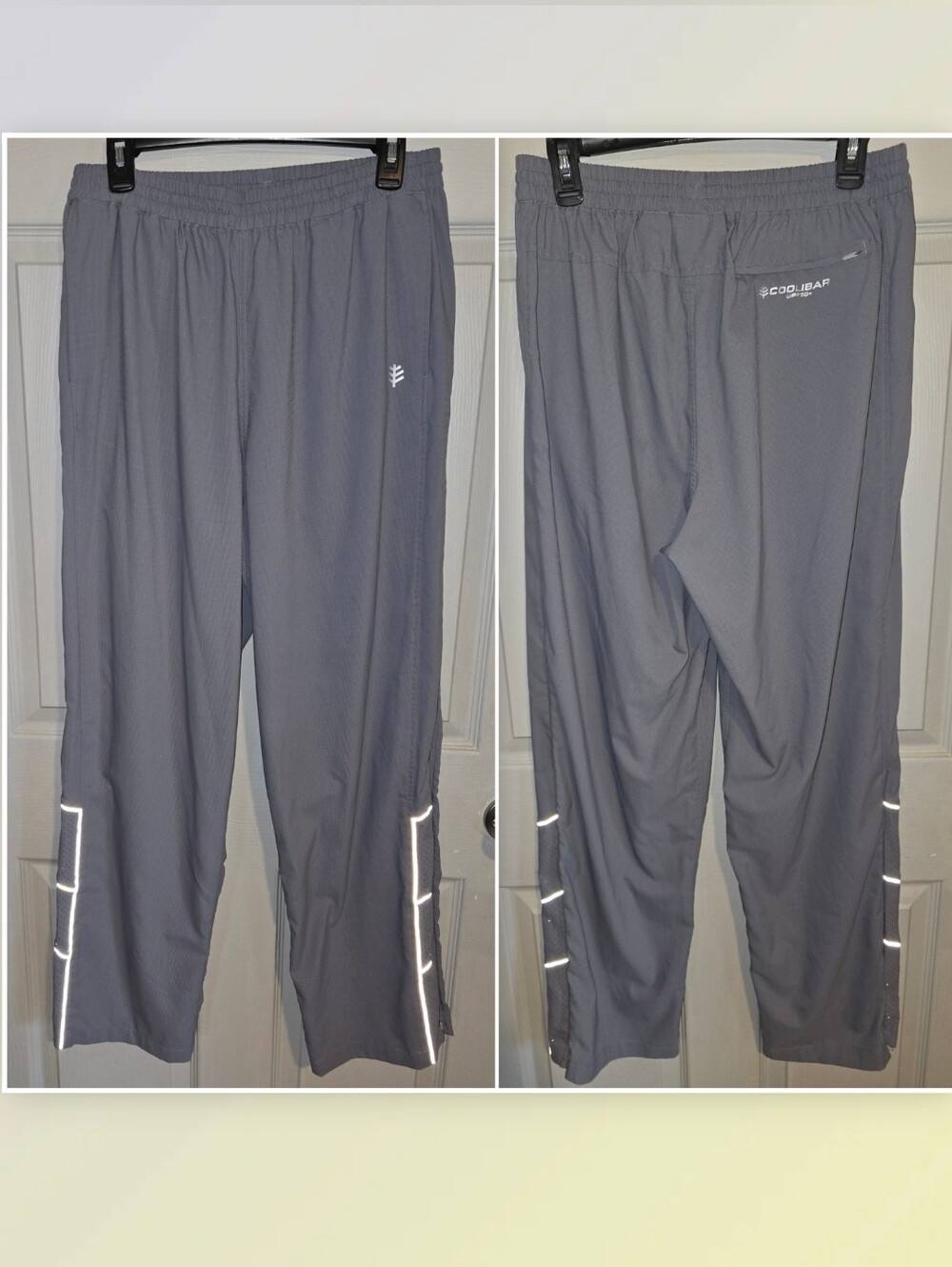 Coolibar Gray Outpace Sports Pant 3Ddri Fabric UPF 50+ Active Activewear Mens L